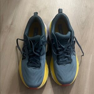Hoka Men's Athletic Shoes in Blue and Yellow size 10.5